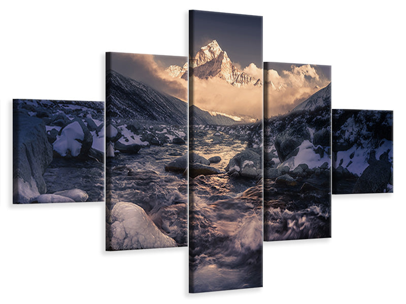 5-piece-canvas-print-ama-dablam