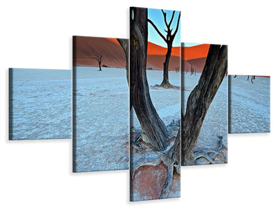 5-piece-canvas-print-ancient-trees-in-the-vlei