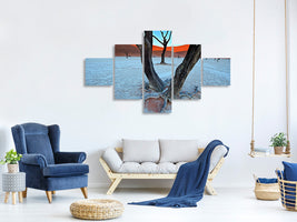 5-piece-canvas-print-ancient-trees-in-the-vlei