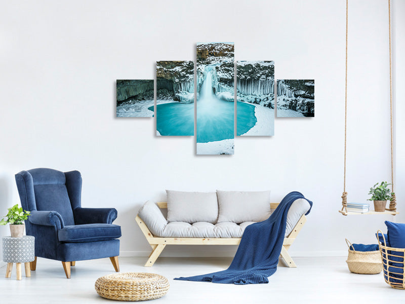5-piece-canvas-print-azure-blue-bliss