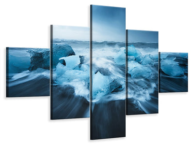 5-piece-canvas-print-blue-ice