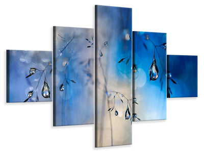 5-piece-canvas-print-blue-rain