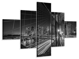 5-piece-canvas-print-brooklyn-bridge-lights