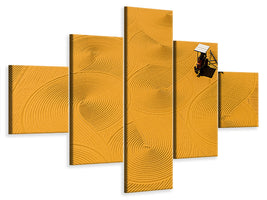 5-piece-canvas-print-bulgur-drying