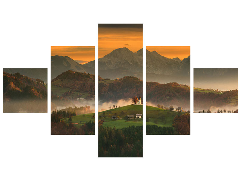 5-piece-canvas-print-church