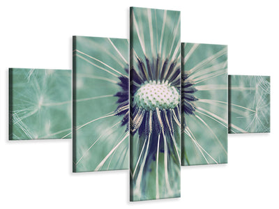5-piece-canvas-print-close-up-dandelion