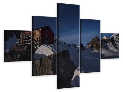 5-piece-canvas-print-fox-glacier-pioneer-hut