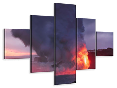 5-piece-canvas-print-kalapana-coast-hawaii