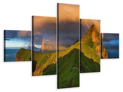 5-piece-canvas-print-kallur-sunset