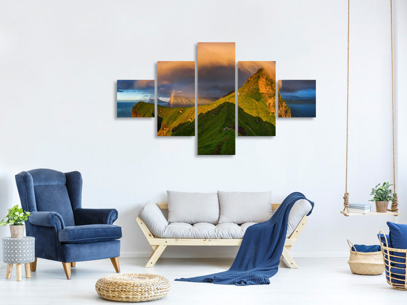 5-piece-canvas-print-kallur-sunset