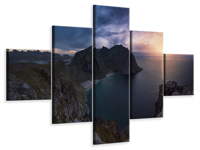 5-piece-canvas-print-kvalvika