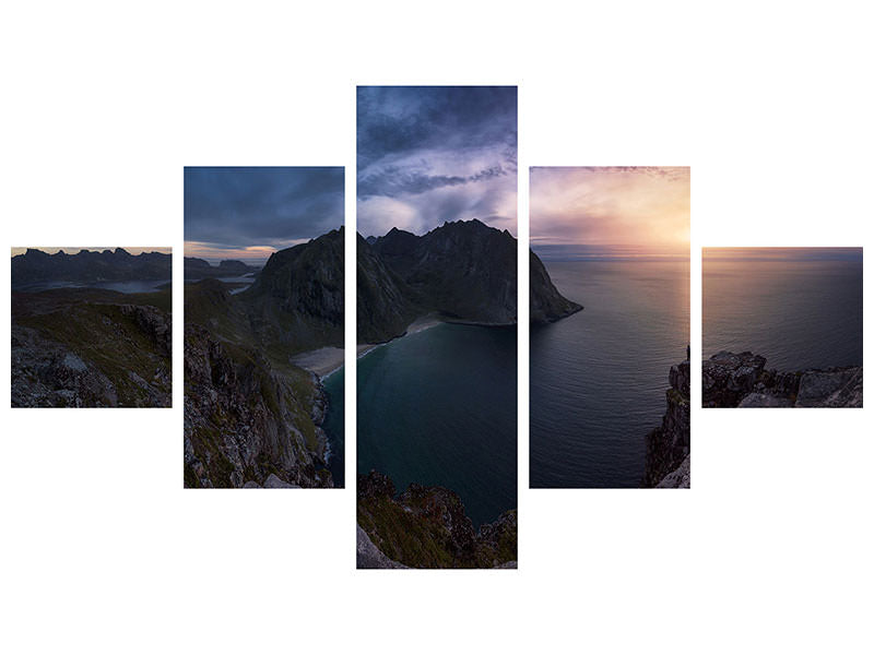 5-piece-canvas-print-kvalvika