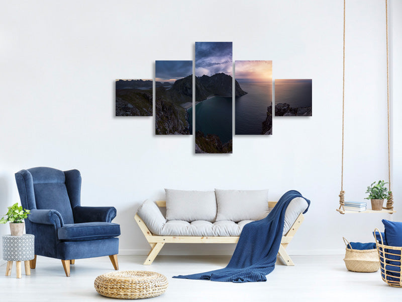 5-piece-canvas-print-kvalvika