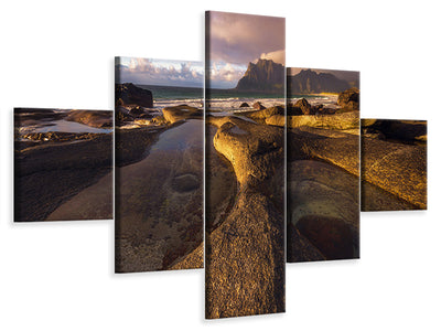 5-piece-canvas-print-last-light-of-the-day