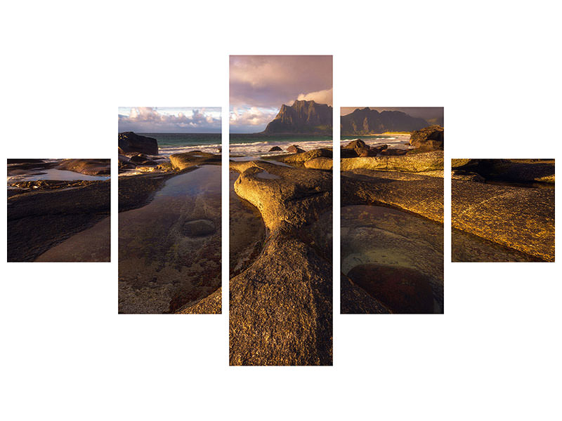 5-piece-canvas-print-last-light-of-the-day