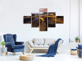 5-piece-canvas-print-last-light-of-the-day