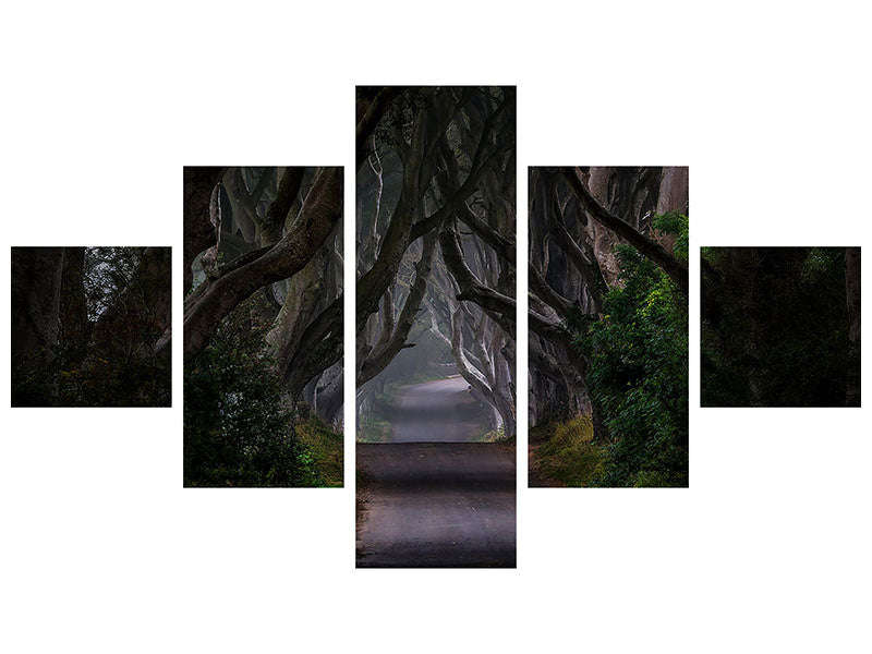 5-piece-canvas-print-magic-road