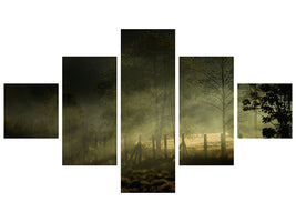 5-piece-canvas-print-misty-morning-ii