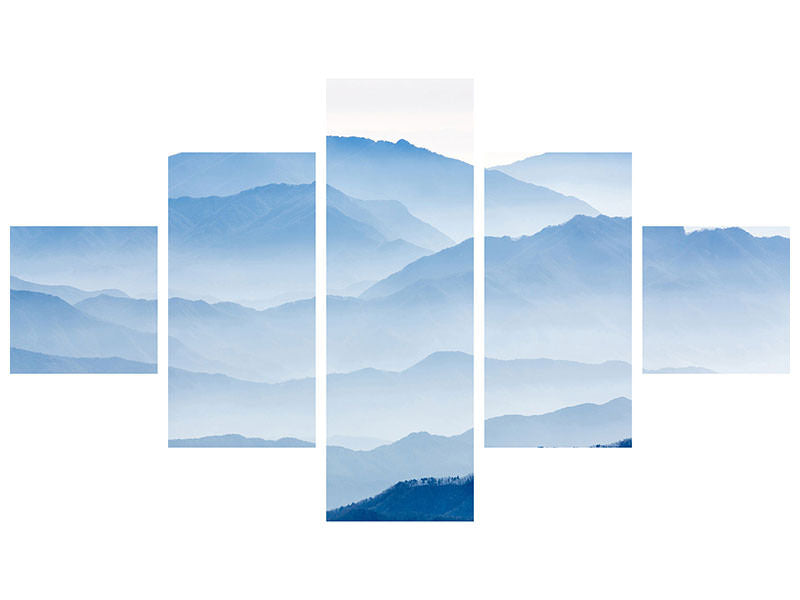 5-piece-canvas-print-misty-mountains