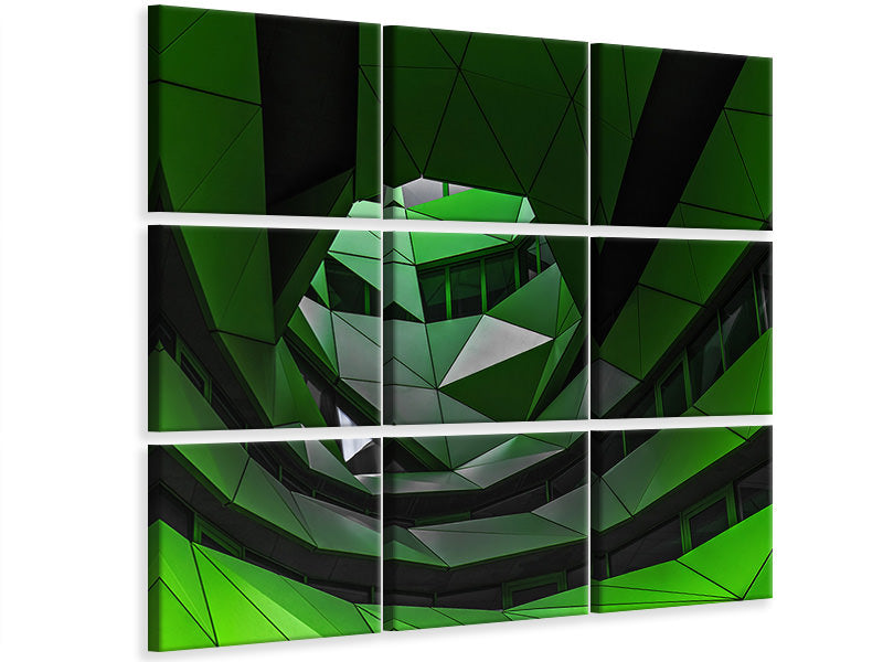 9-piece-canvas-print-green-offices