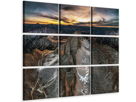 9-piece-canvas-print-resting-dragon