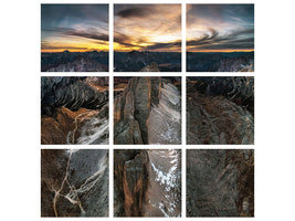 9-piece-canvas-print-resting-dragon