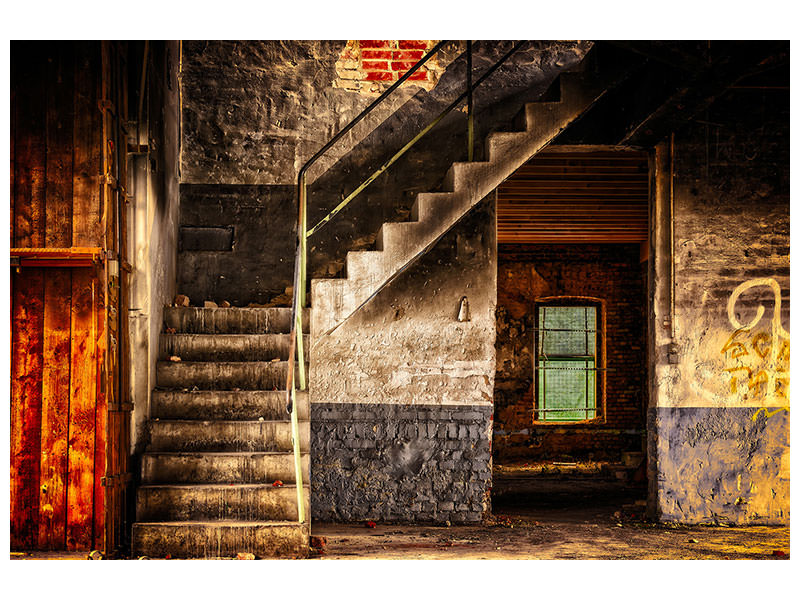 canvas-print-abandoned-stairs