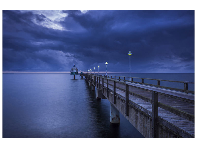 canvas-print-pier-at-night