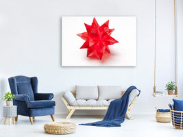 canvas-print-red-christmas-star
