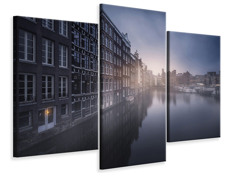 modern-3-piece-canvas-print-amsterdam-morning-iii