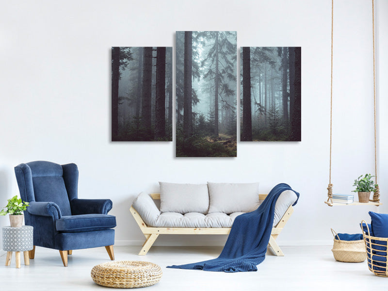 modern-3-piece-canvas-print-forest-in-the-fog