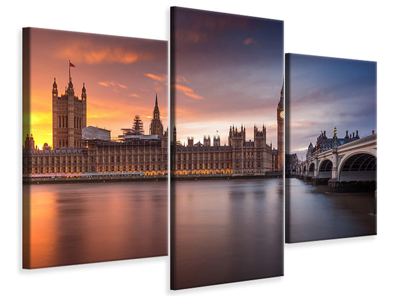 modern-3-piece-canvas-print-london-palace-of-westminster-sunset