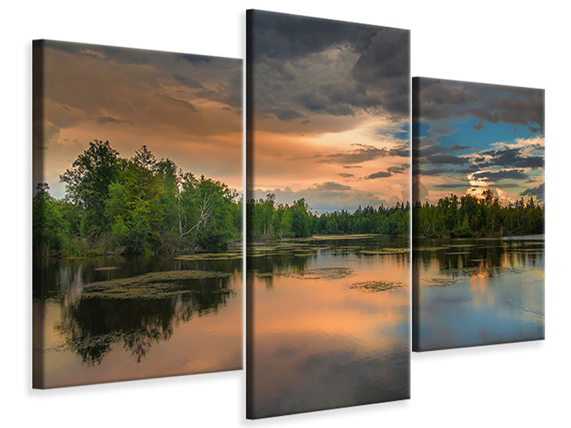 modern-3-piece-canvas-print-mystic-lake