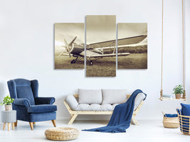modern-3-piece-canvas-print-nostalgic-aircraft-in-retro-style