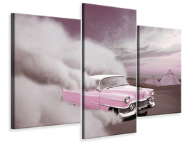 modern-3-piece-canvas-print-vintage-car-in-the-desert-sand