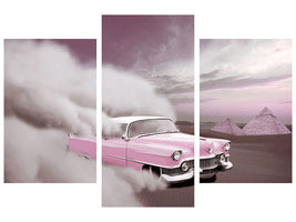 modern-3-piece-canvas-print-vintage-car-in-the-desert-sand