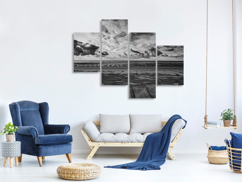 modern-4-piece-canvas-print-beach-art-a
