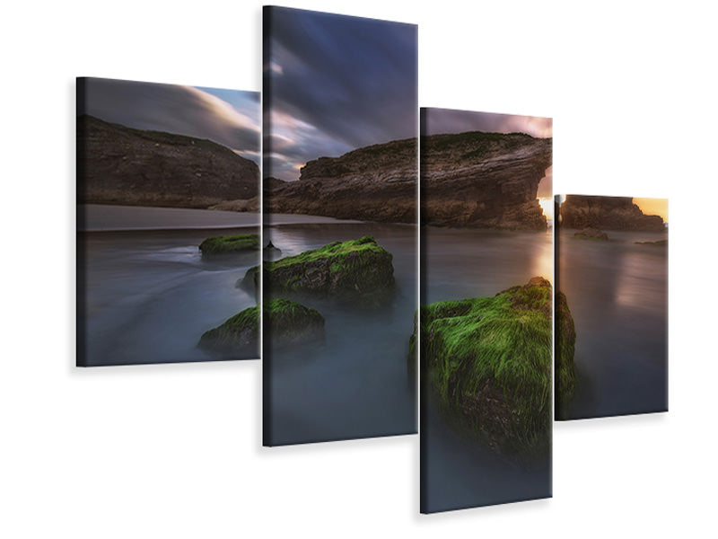 modern-4-piece-canvas-print-beach-of-the-cathedrals