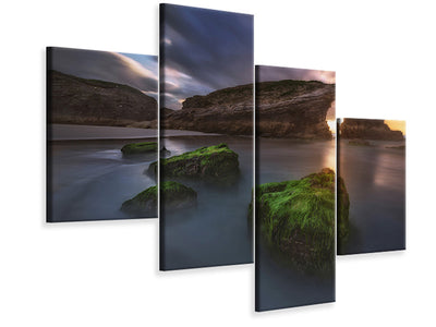 modern-4-piece-canvas-print-beach-of-the-cathedrals