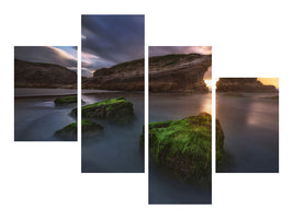 modern-4-piece-canvas-print-beach-of-the-cathedrals