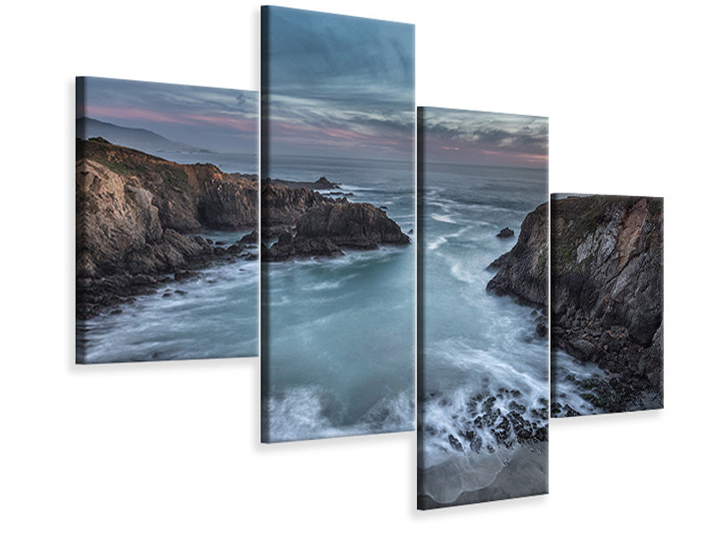 modern-4-piece-canvas-print-black-point-cove