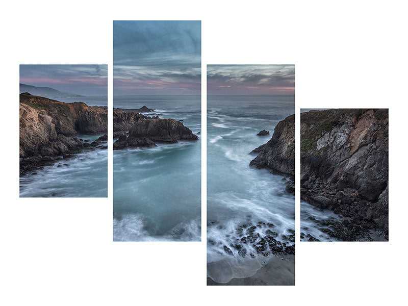 modern-4-piece-canvas-print-black-point-cove