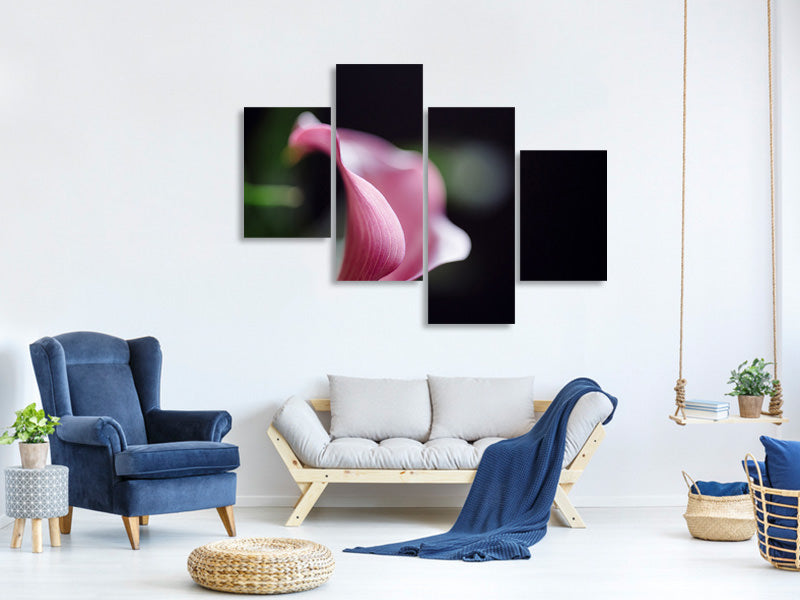 modern-4-piece-canvas-print-calla-in-purple