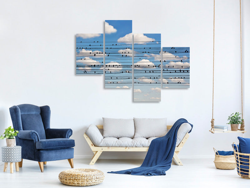 modern-4-piece-canvas-print-cantus-arcticus-concerto-for-birds