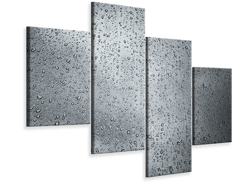 modern-4-piece-canvas-print-dark-raindrops-on-the-wall