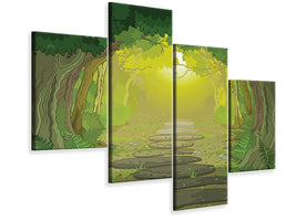 modern-4-piece-canvas-print-fairy-tales-forest