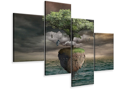 modern-4-piece-canvas-print-lonely-tree