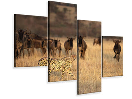 modern-4-piece-canvas-print-on-the-hunt