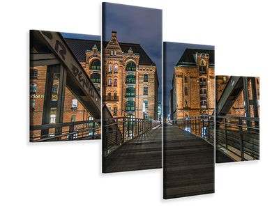 modern-4-piece-canvas-print-on-the-long-bridge