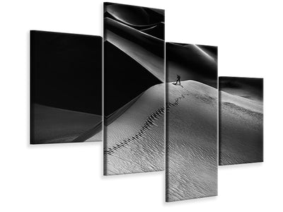 modern-4-piece-canvas-print-one-set-of-footprints